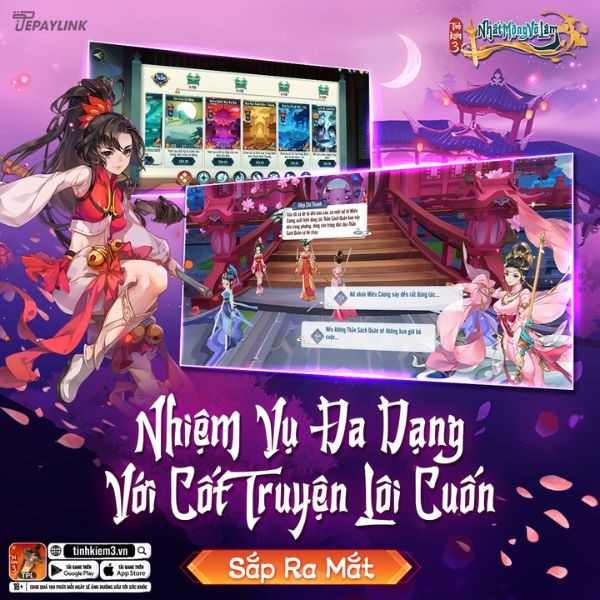 Nhiệm vụ đa dạng với cốt truyện lôi cuốn