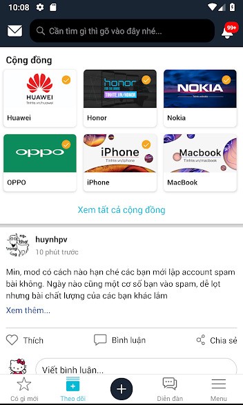 Cộng đồng và bài viết thành viên