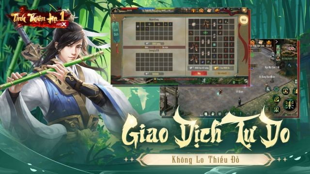 Hệ thống giao dịch mở, cho phép người chơi tự do mua bán vật phẩm