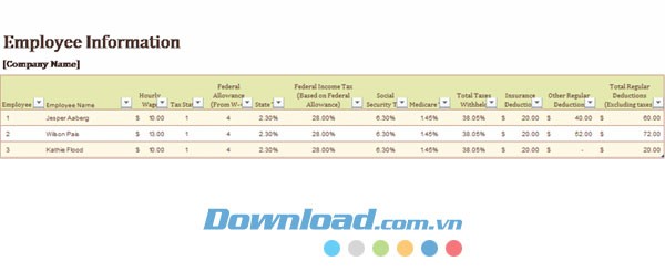 Tính toán tiền lương
