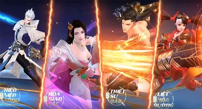 Hệ thống nhân vật trong game Tinh Vân Kiếm