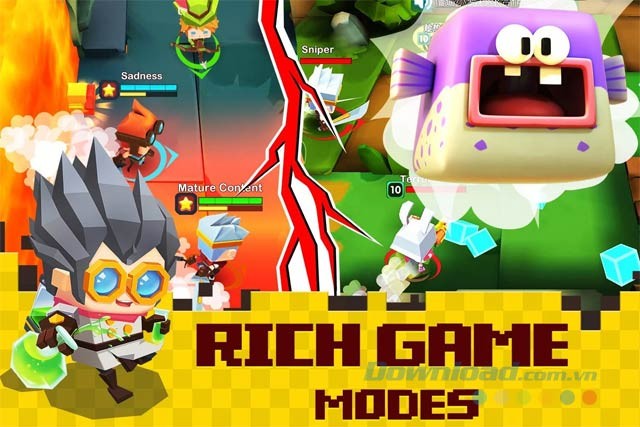 Nhiều chế độ game đa dạng