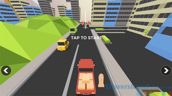 Giao diện game đua xe Tiny Blocky Cars