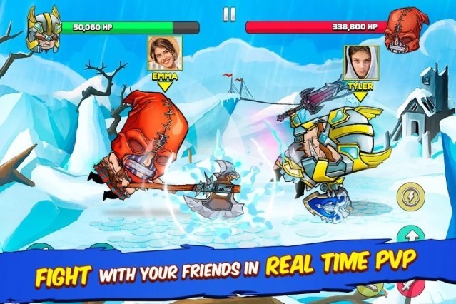 Đối đầu với bạn bè trong các trận đánh PvP thời gian thực