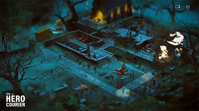 Điều hướng trong môi trường đầy chướng ngại vật và cạm bẫy của Tiny Hero Courier