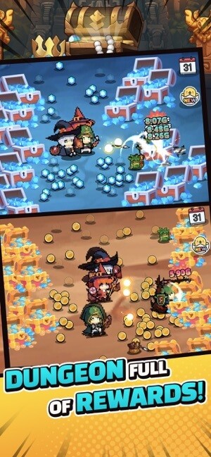 Chinh phục ngục tối đầy phần thưởng trong Tiny Quest