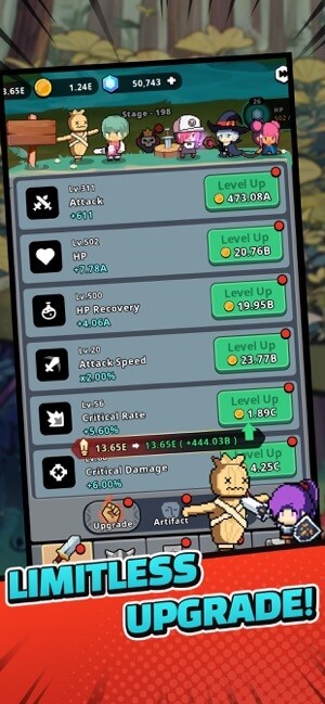 Nâng cấp không giới hạn