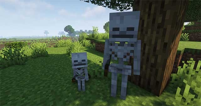 Tiny Skeletons Mod 1.17.1 sẽ thêm vào Minecraft các Skeleton kích cỡ nhỏ