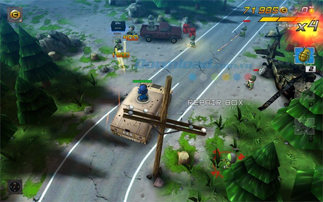 Giao diện game Tiny Troopers 2