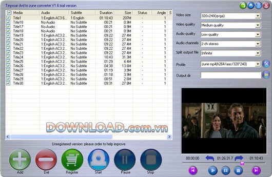 Tinysoar DVD to FLV converter