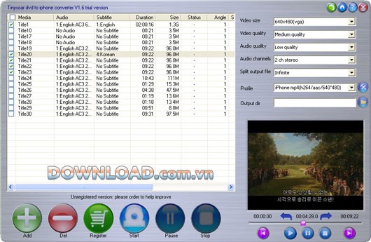 Tinysoar DVD to iPhone converter