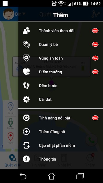 Ứng dụng dành cho đồng hồ Tio
