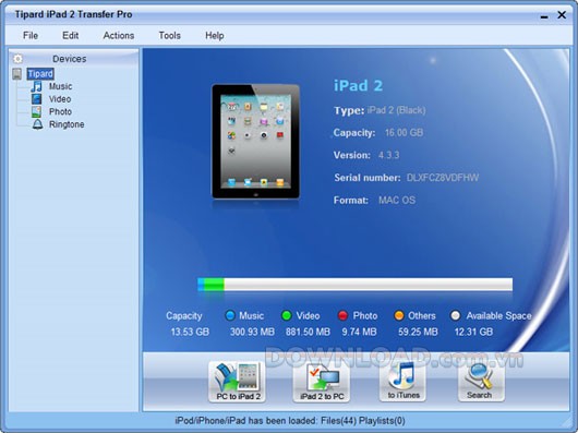 Tipard iPad 2 Transfer Pro
