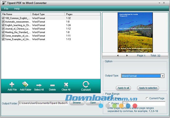 Tipard PDF to Word Converter