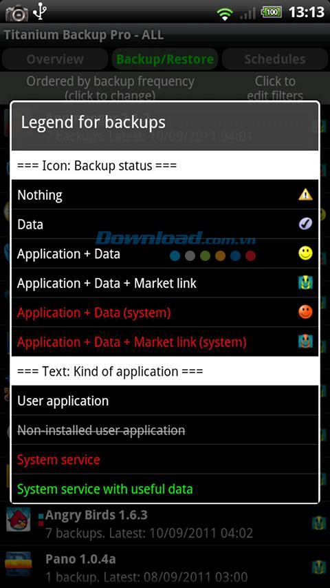 Titanium Backup for Android