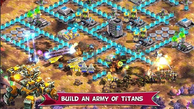 Gameplay của TITANS theo phong cách xây dựng và chiến đấu offline