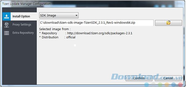 Cài đặt Tizen SDK