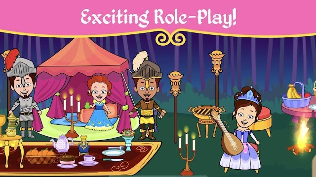 Gameplay nhập vai thú vị, cho bé kể câu chuyện sáng tạo của riêng chúng