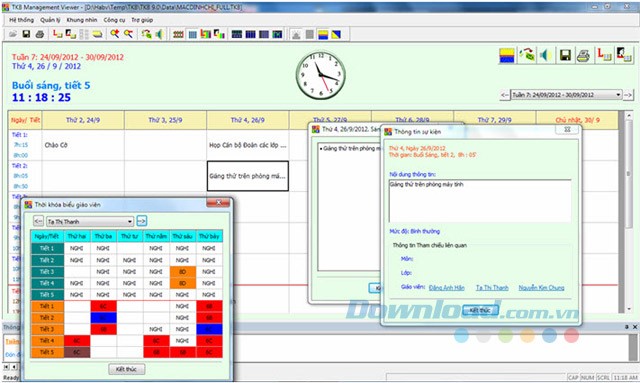 Quản lý thông tin giáo viên