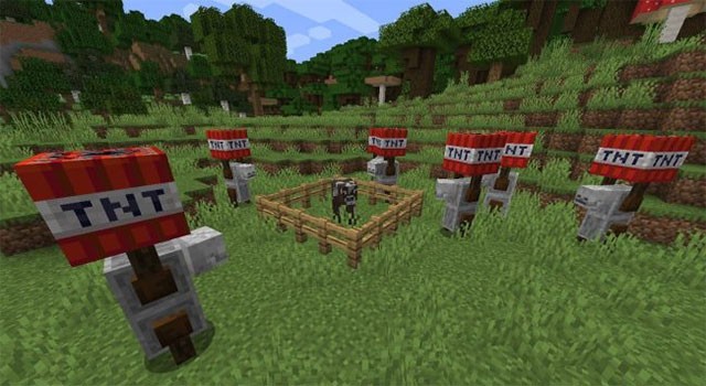 TNT Yeeter sẽ tăng độ khó cho cuộc chiến sinh tồn trong thế giới game Minecraft