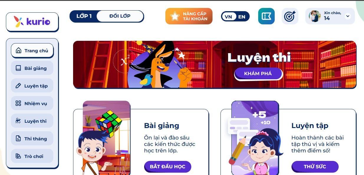 Nền tảng học Toán tư duy chuẩn quốc tế kết hợp AI