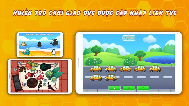 Bài học là nhiều trò chơi giáo dục luôn được cập nhật