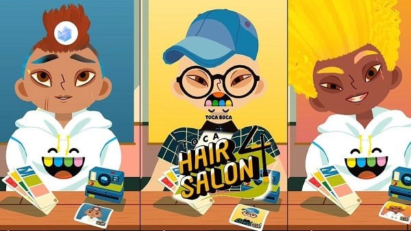 Toca Hair Salon 4 mô phỏng tiệm làm tóc Toca vui nhộn, đầy màu sắc