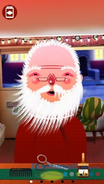 Cắt tóc cho ông già Noel