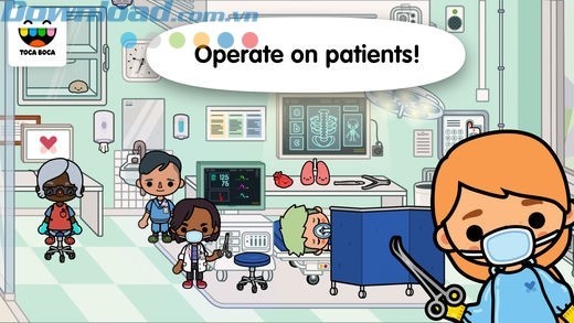 Game mô phỏng bệnh viện thú vị cho bé