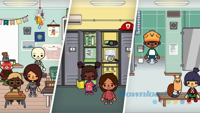 Khám phá các địa điểm trong trường học