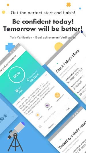 Todait cũng giúp nhắc nhở thời gian bắt đầu học