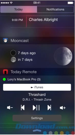 Hình ảnh ứng dụng trên điện thoại iOS