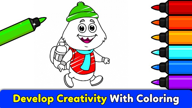 Phát triển sự sáng tạo của bé thông qua trò chơi tô màu trong Toddler Games for 3 Year Olds+