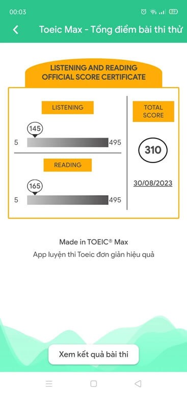 Tăng điểm thi Toeic