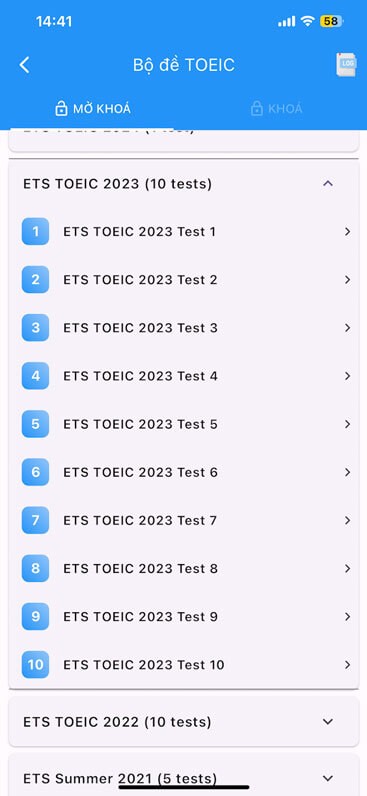 Bộ đề thi Toeic