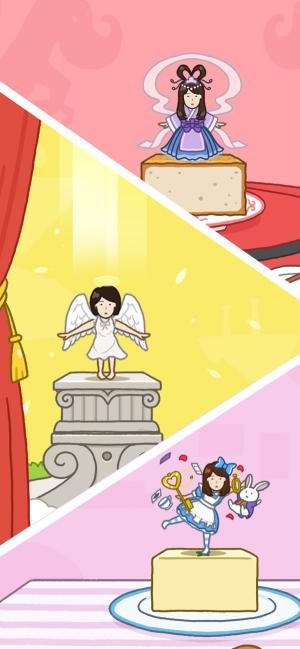 Rất nhiều skin khác nhau cho cô gái và bánh