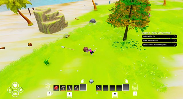 Khai thác tài nguyên rải rác xung quanh đảo để chế tạo công cụ, xây dựng và nhiều hơn thế