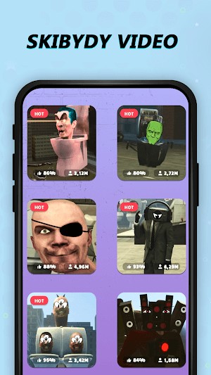 Xem các video về quái vật Skibydy