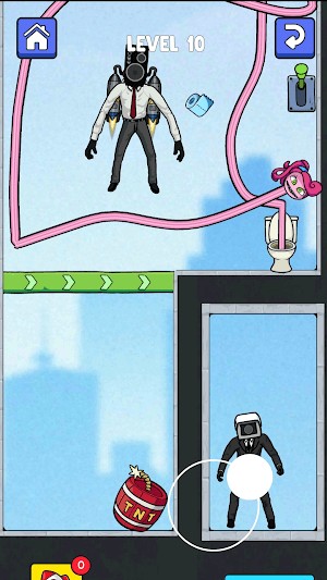 Tham gia vào nhiệm vụ sinh tồn cùng quái vật bồn cầu Skibydy trong game Toilet Monster Survival Quest