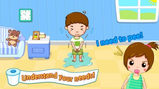 Trò chơi dạy bé hiểu rõ nhu cầu đi vệ sinh của mình