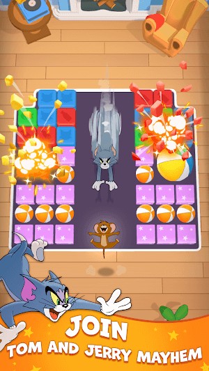 Tom and Jerry Blast cho bạn tham gia cuộc rượt đuổi hỗn loạn cùng Tom và Jerry