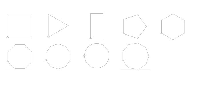 Một số hình 2D cơ bản tạo ra bằng các lệnh trong MSWLogo