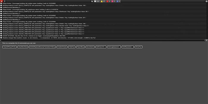 Cheat Code, Console Command Infection Free Zone - Tổng Hợp