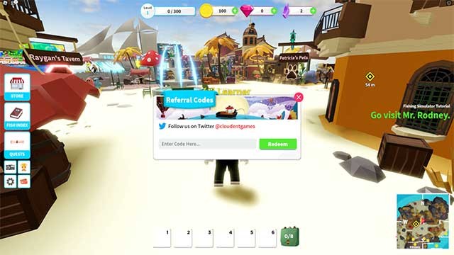 Nhấp vào biểu tượng vé màu cam cạnh bánh răng bên trái màn hình để đổi code