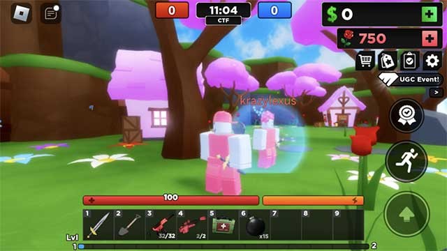 Khi nhập Flag Wars code, bạn sẽ nhận được tiền để mua vật phẩm trong game