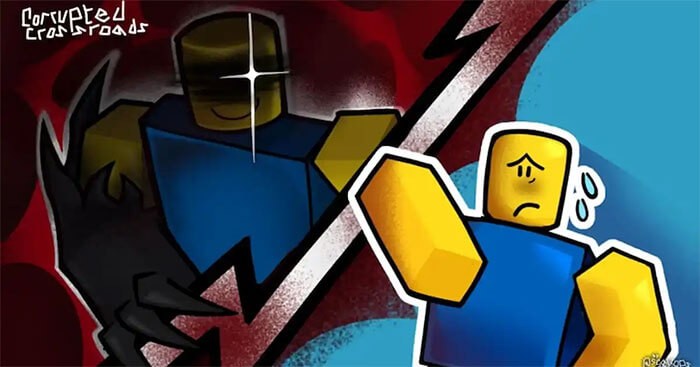 Corrupted Crossroads là game sinh tồn, kinh dị nhiều người chơi trên nền tảng ROBLOX
