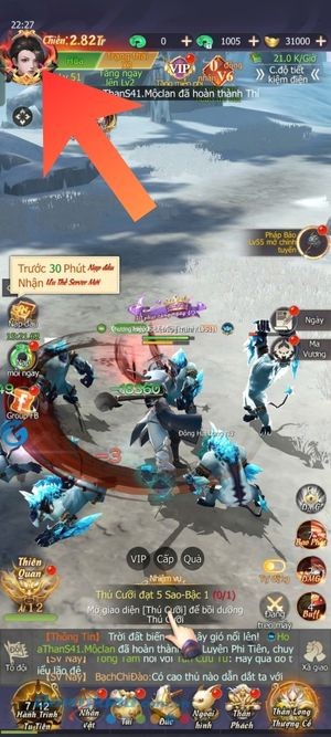 Ấn vào biểu tượng Avatar