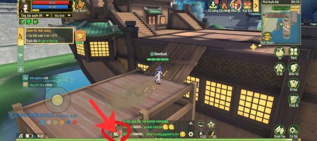 Chạm vào mục Thư