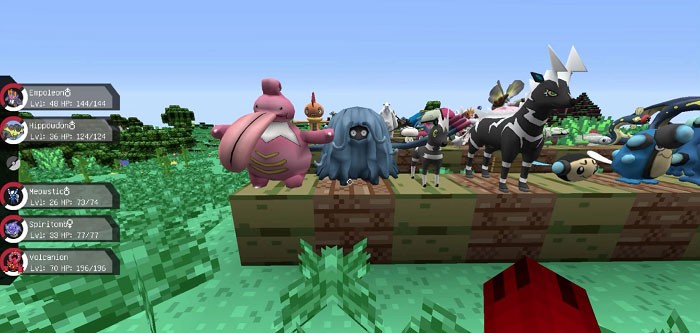 Mod Pixelmon trong Minecraft