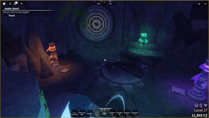 Người chơi cần mở khóa tính năng chế tạo trước khi có thể chế tạo cần câu trong Roblox Fisch